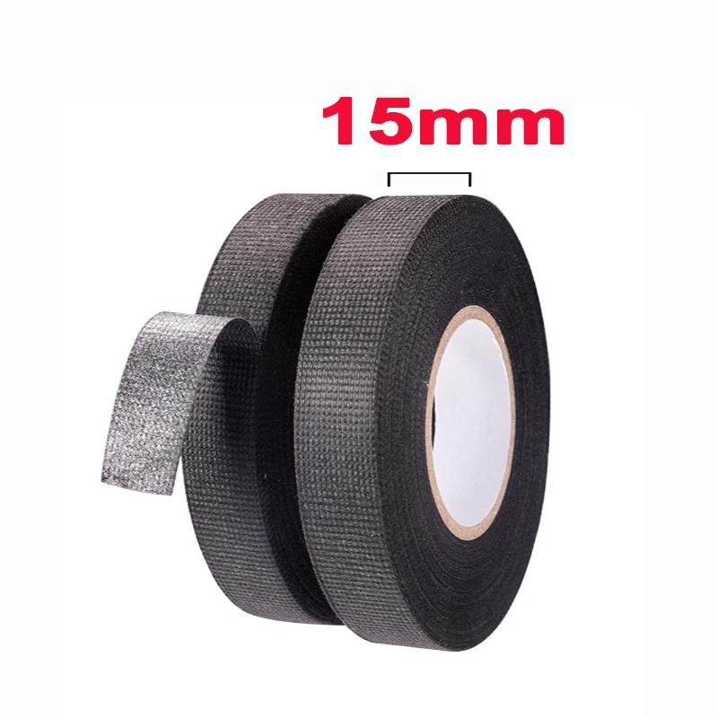 Adhesive Cloth Fabric Tape Car Cable Looms Wiring Harness Electrical Tape 9mm/15mm/19mm/25mm/32mm Cable Organizer Adhesive Tapes