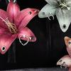1 Stück Simulation Stoffblume Schlüsselanhänger Cooler Nieten Lilienblume Schlüsselanhänger Anhänger Handtaschen Anhänger Dekoration Geschenke Tasche Schmuck
