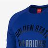 Nike NBA Golden State Warriors Basketball Sport Letter Print Crew Neck Sweatshirt Men Tops Blue 860714-495