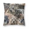 A Lot Of Rock Hyrax Here Square Pillowcase Polyester Linen Velvet Pattern Zip Decor Home Cushion Cover