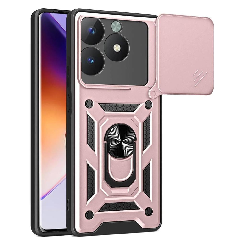 Armor Case For Realme C63 4G Cover For Realme C61 With Lens Protection Ring Magnetic Stand Holder Coque Fundas
