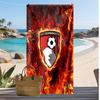 Toalla de Playa con Estampado de Fútbol del Bournemouth, Toalla Grande Suave de Secado Rápido para Playa, Camping, Natación