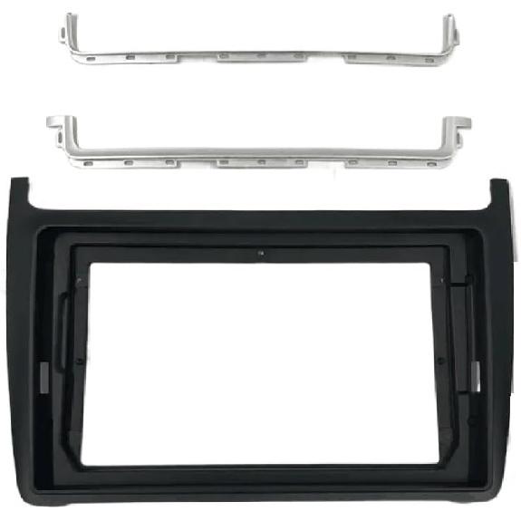 Radio Frame 9 Inch Fit for VW Polo 2011-2016 2Din Car Radio Fascia DVD Stereo Frame Plate Adapter Mounting Installation Bezel MP5 Practical