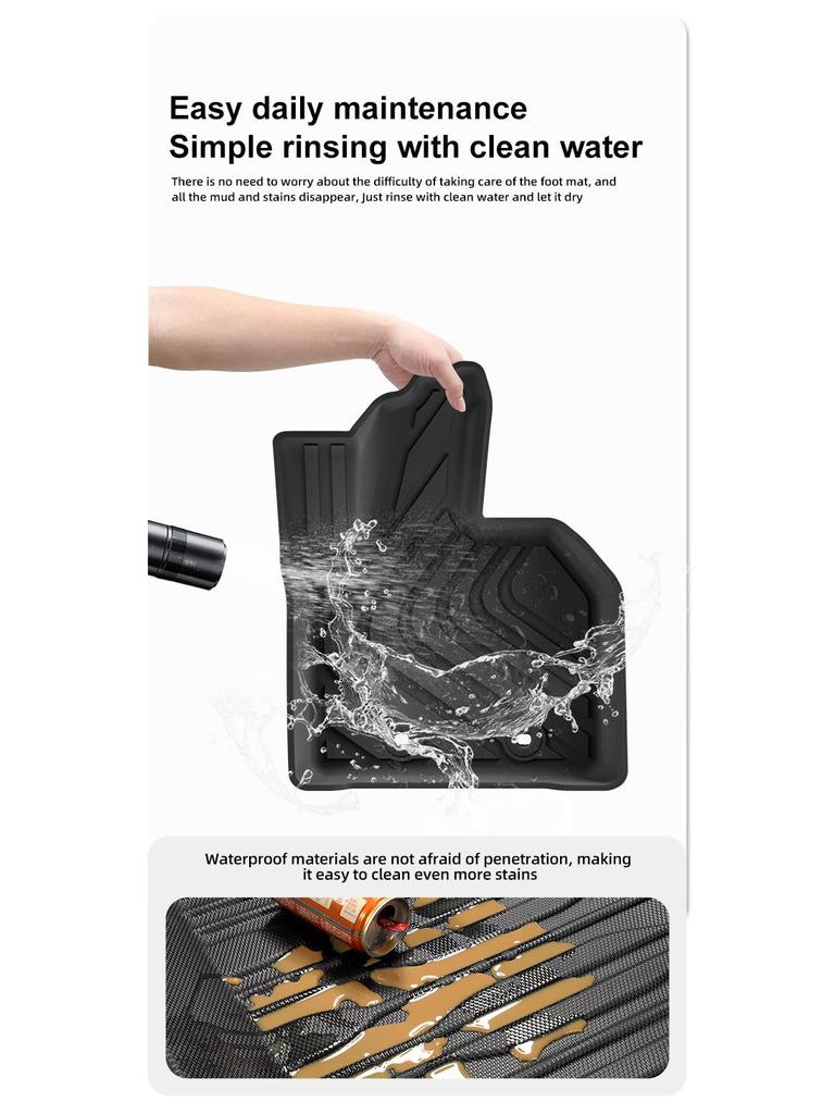 Eco-Friendly TPE Floor Mats for 25 Lexus LBX Cars, All-Weather Protection