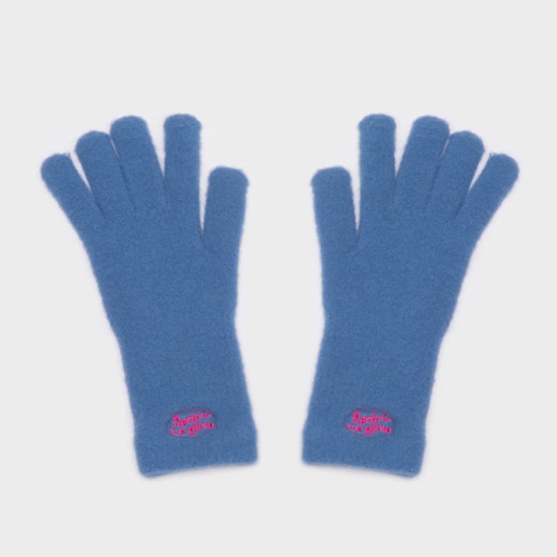 RECLOW FLUFFY LOGO GLOVE BLUE