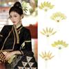 Carvings Hair Stick Colorful Crystal Hairpiece with Sparkling Crystal for Evening Dinner Wear Photo Props
