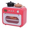 Kids Microwave Toy Simulation Rotating Turntable Button Kitchen Appliance Microwave Playset for Toddlers 3 Year Old Up