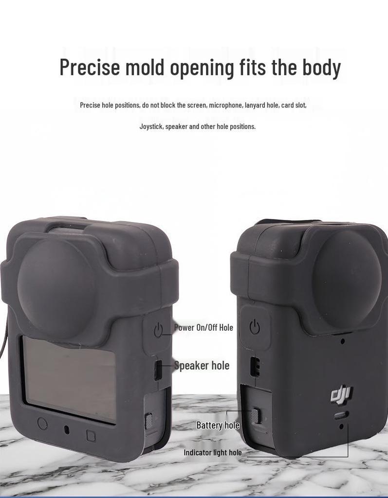 DJI OSMO360 Silicone Protective Case - Panoramic Action Camera Body Accessories