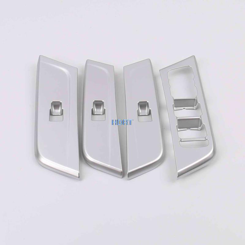 Car Styling Gear Shift Box Panel Frame Outlet Glass Switch Cover Trim Kit For Ford Territory  + ABS Chrome Silver Interior