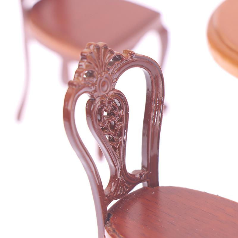 1/12 Wood Dollhouse Miniature Wooden Furniture Miniature Round Stool/Table