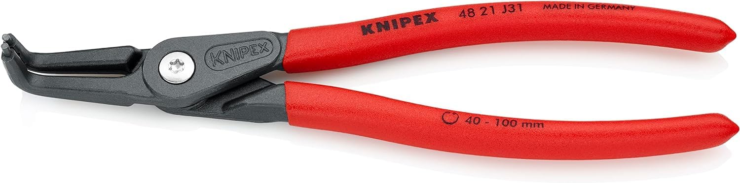 

KNIPEX KNIPEX Прецизионные клещи для стопорных колец для изогнутых отверстий 4821-J31, (SB)
