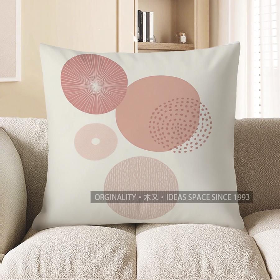 

Home Decor Modern Geometric Pattern Round Pillow Cover Pattern Cushion Cover Suitable for Sofa Bedroom Car Pillow Cover 40x40cm