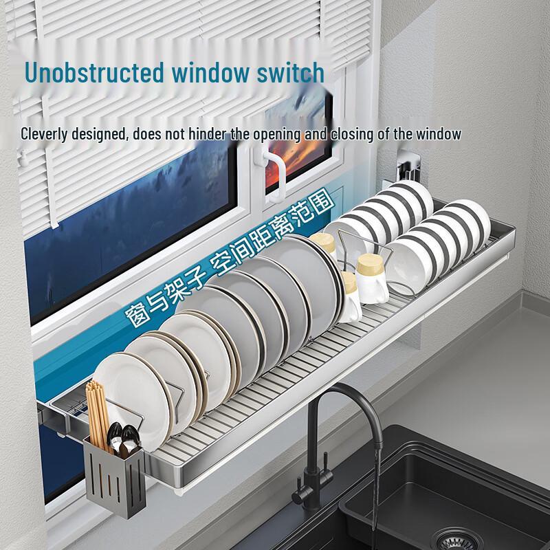 Multi-functional Kitchen Wall/Window Sill Organizer Rack