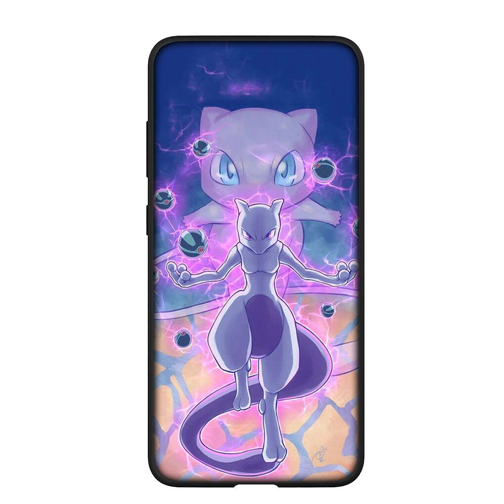 Phone Case for iPhone 17 16 15 Plus Xiaomi Poco F8 F7 X7 X6 M8 C85 C75 Redmi Note 14 12 11 13 Pro Max A4 14C 13C 15C Mew Pokemon Pikachu Mewtwo Cover