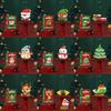2pcs Santa Claus Figure Assembling Bricks Reindeer Puzzle Christmas Doll Ornament  New Year Gift