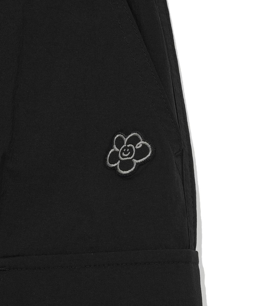 WACKY WILLY Women'S Nylon Cargo Long Skirt Black