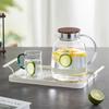 YIHUTEA Rounded Corner Glass Pitcher