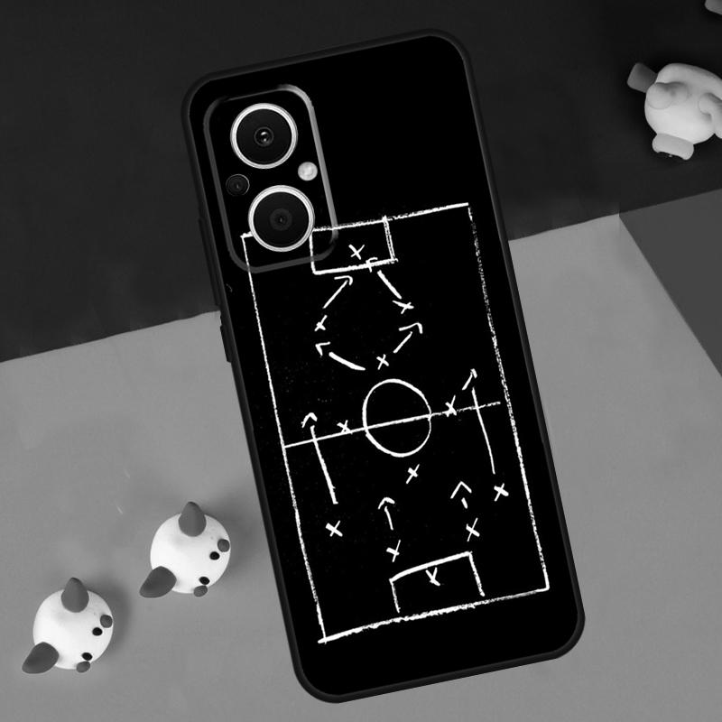 Football Soccer Tactics Time For OPPO Reno 7 8 Lite 8T 10 11 12 13 14 Pro 11F 12F 13F 14F OPPO Find X8 X5 X6 Pro Case
