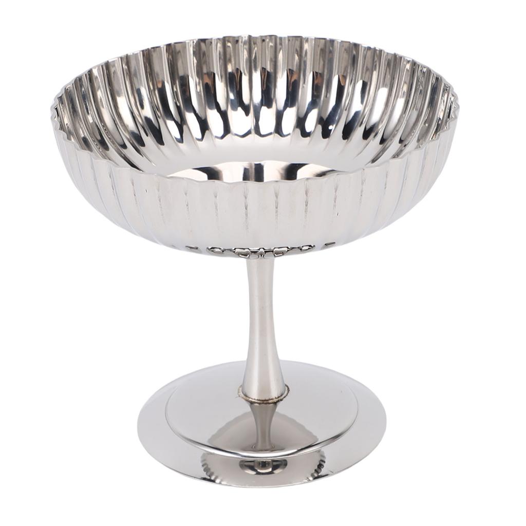 Stainless Steel Ice Cream Cups High Footed Dessert Bowls Tall Footed Cups for Pudding Snacks Frozen Yogurt