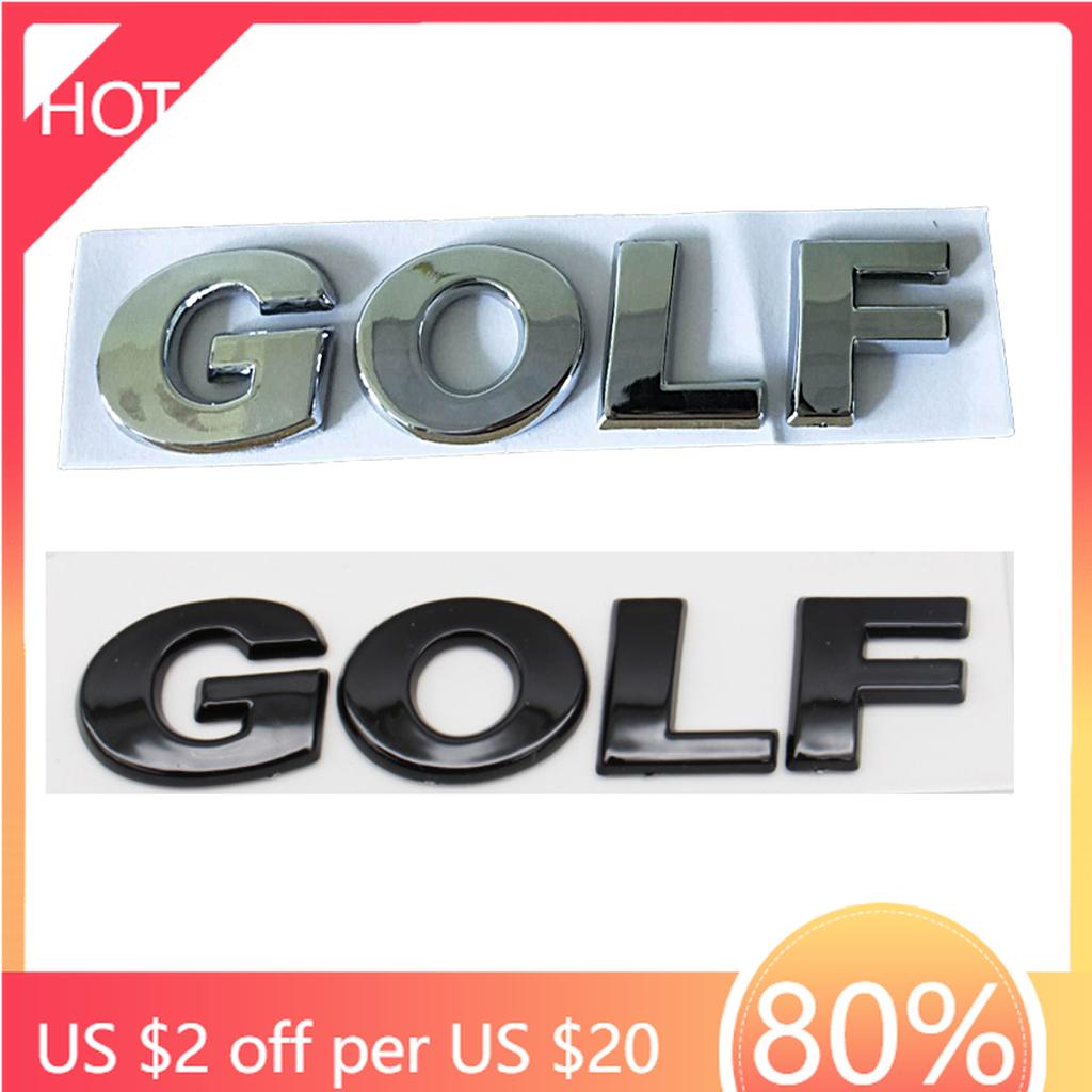 Golf 3 4 MK3 MK4 2026 Hot For VW VOLKSWAGEN 1pc Car Sticker Rear Trunk Word Logo Emblem Chrome Letters For VW GOLF 4 5 6 7 GTI R
