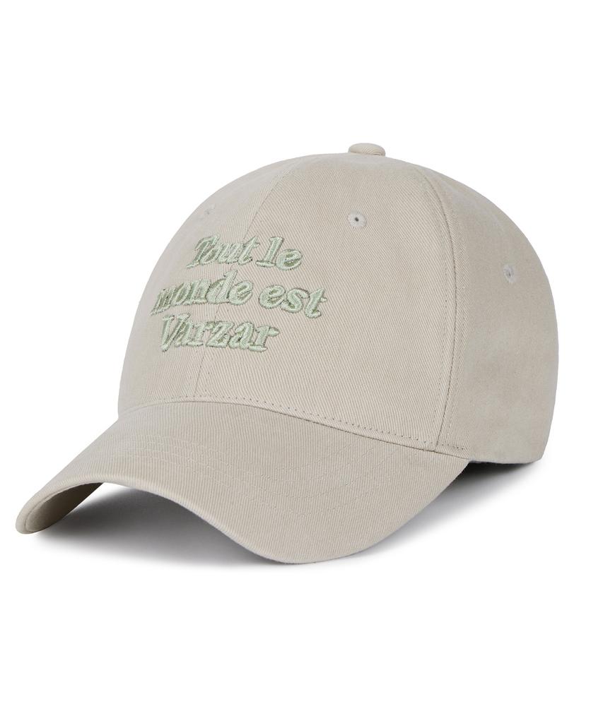 Bajal Tmv Lettering Ball Cap [Washed Beige]