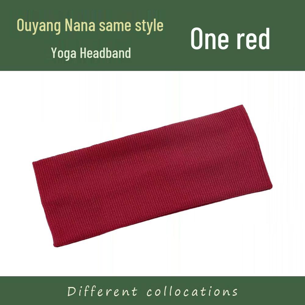 NewJeans Damen Weißes Elastisches Sportstirnband - Schlicht, Vielseitig, Strickstil