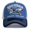 Hot Sale Cap Breathable Mesh Outdoor Baseball Cap Men Women SKY RIDER Embroidered Pattern Snapback Trucker Hat Cap