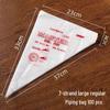 Thick Disposable Icing Bags: Large, Medium, Small - Cake, Cream, and Baby Food Decorating Tools