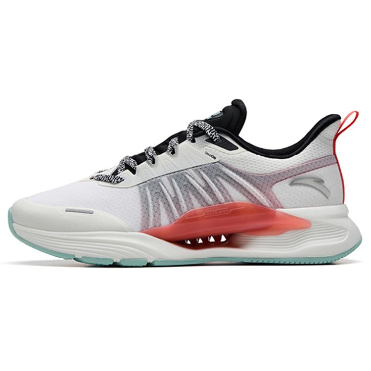

Anta Fabric Cushioning Slip Resistant Abrasion Resistant Low top Training Shoes Men s Black White Red 112237785-2 44