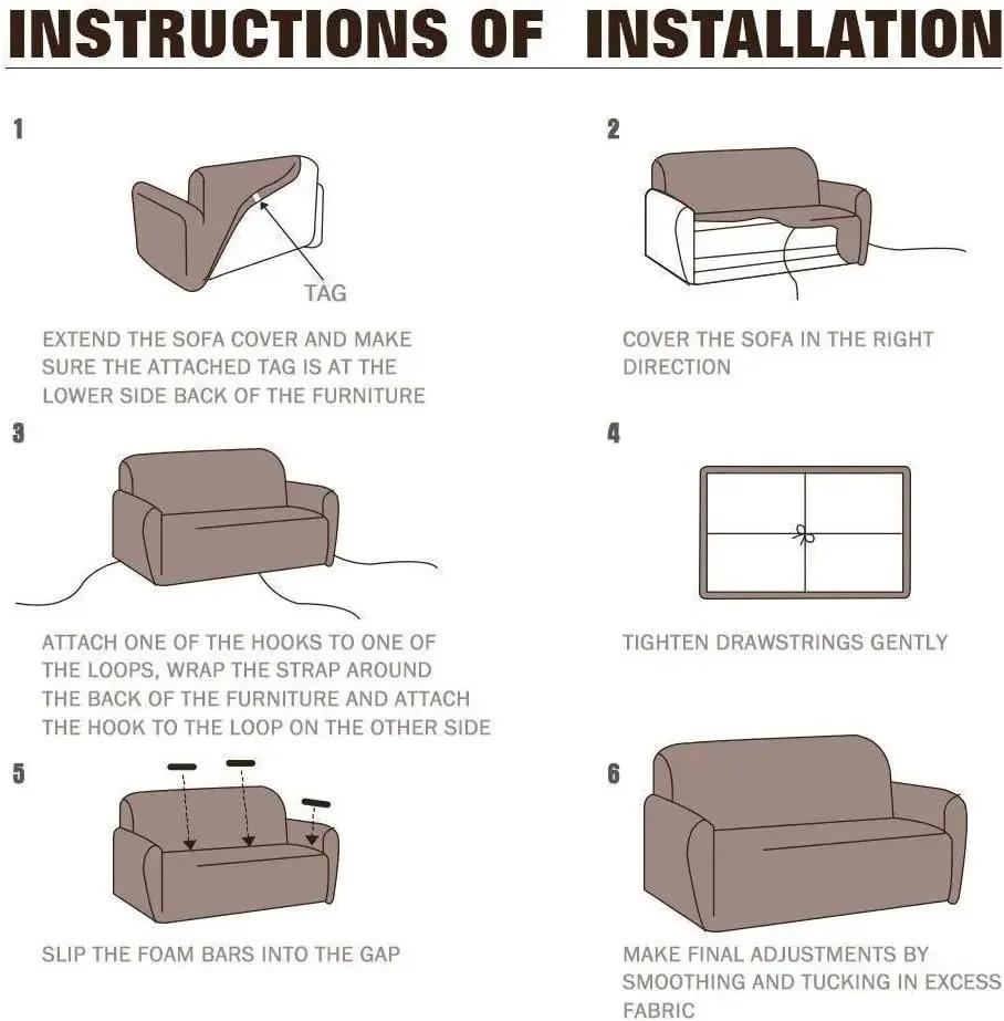 Einfarbige Sofabezüge für Wohnzimmer, elastischer Sofabezug, L-förmiger Eckcouchbezug, Schonbezug, Stuhlschutz, 1/2/3/4-Sitzer