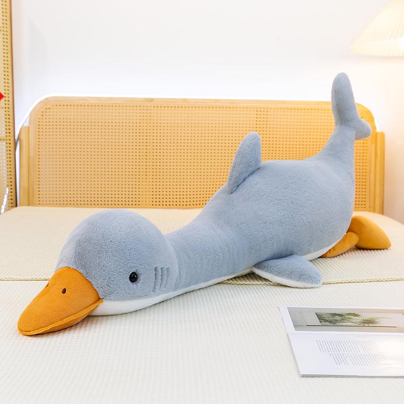 

Adorable Shark Duck Plush Pillow - Super Cute Children s Sleeping Cushion Gift 90cm 0.62KG