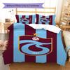 Trabzonspor Pattern Bedding Set Quilt Cover Pillowcase Home Decor Gift (1 * duvet cover + 2 * pillowcase, without core)