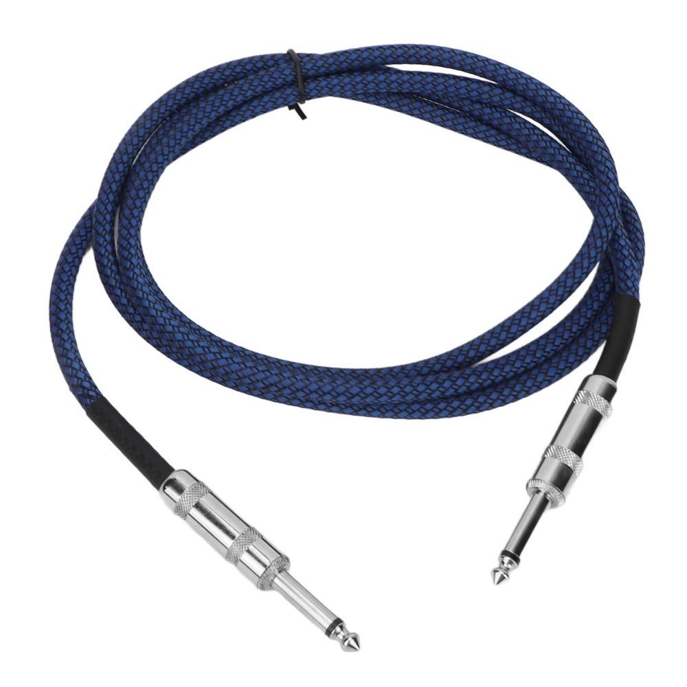 Plug and Play Guitar Cable Noise Reduction Bass Cable 6.35mm Instrument Cable Electric Guitar