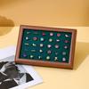 Elegant Jewelry Display Tray Convenient Accessories Holder Plate Dustproof Earrings Necklaces Bracelets Organizer