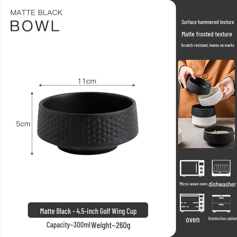 High-End Japanese Ceramic Soup & Salad Plate for Restaurants and Hotels