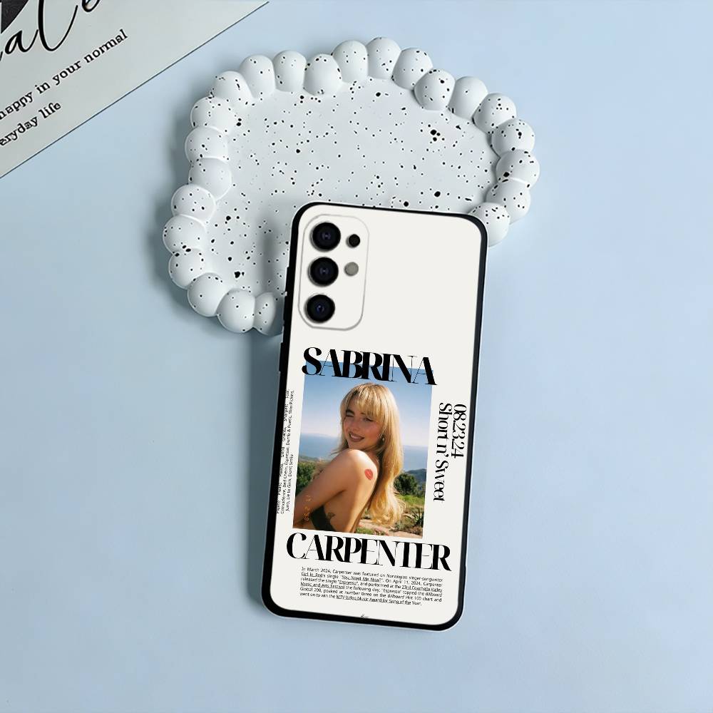 Pop singer-S-Sabrina -C-Carpenter Phone Case For Samsung S25,S24,S21,S22,S23,S30,Ultra,S20,Plus,Fe,Lite,Black Soft Silicone