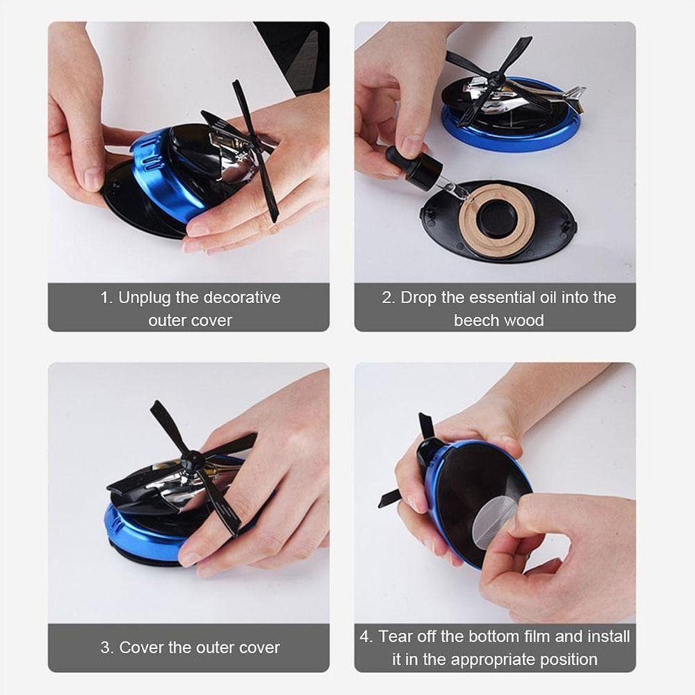 Helicopter Model Solar Aromatherapy Diffuser Non-toxic Helicopter Air Freshener  Hotel