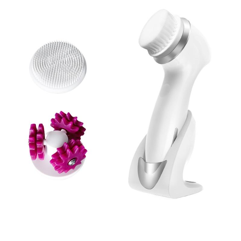 Wireless Charging, Face Wash Brush, Facial Cleansing, Cleansing Brush, Pore Cleaner, Three-in-one Waterproof Facial Cleanser, Beauty Instrument
