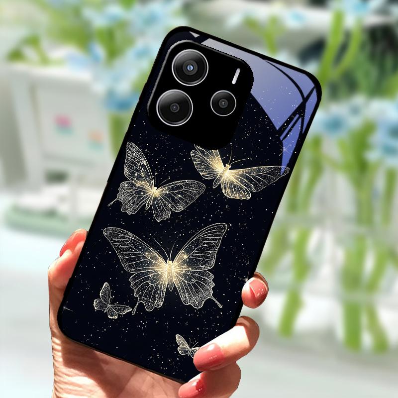 Coque For Redmi Note14 Glass Case 14 Pro 4G 5G New Popular Tempered Glass  Phone Cover For Redmi Note 14 Pro+ 5G Protector Cases