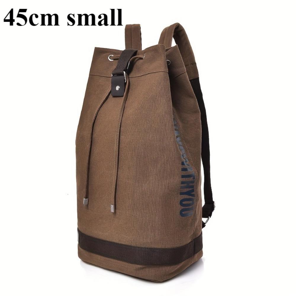 Fashion Canvas Sports Backpack Barrel Bag Travel Computer Backpack Men's Bag Leisure Travel School Bag Unisex