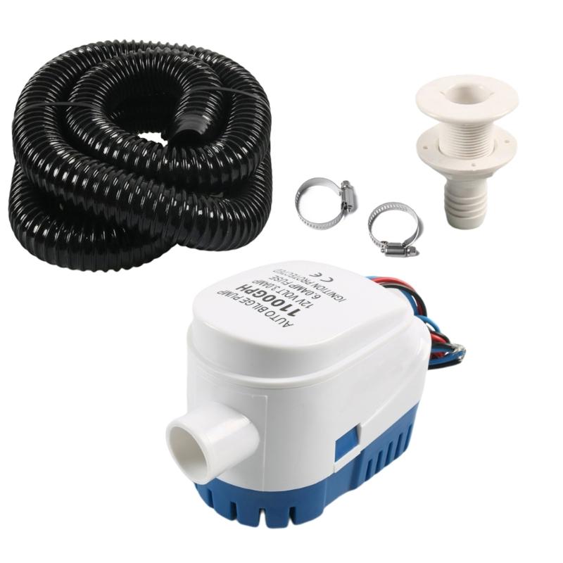 Bilge Pump Drain Kit Marine Bilge Pump Automatic Operation 1100GPH 750GPH For Sailboats Fishing Vessels
