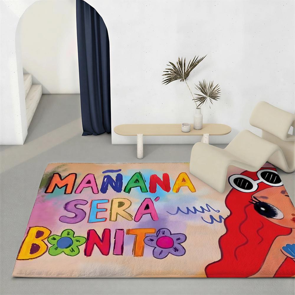 Pop Singer K-Karol GS Floor Mat Eco-Friendly Flannel Doormat Non-Slip Odorless Soft Short Plush Indoor Floor Rug