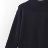 European and American style, French style, women's clothing, fashionable versatile loose zipper knitted sweater 5536155