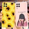 For Samsung Galaxy M32 Case Samsung M12 Soft Silicone Flower Phone Case For Samsung M32 M325F Cover Galaxy M 12 32 M12 TPU Funda