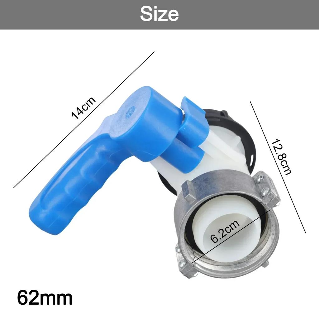 High Quality 1pcs Garden Yard IBC Tank Adapter Rain Barrels Tool Water Container 62mm For Container IBC Standard