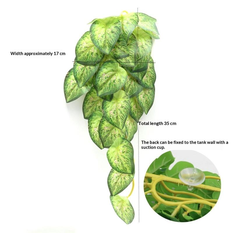 Simulation Fish Tank Landscaping Colorful Rattan Cane Reptile Pet Feeding Box Decoration Fish Tank Aquarium Landscape Decoration