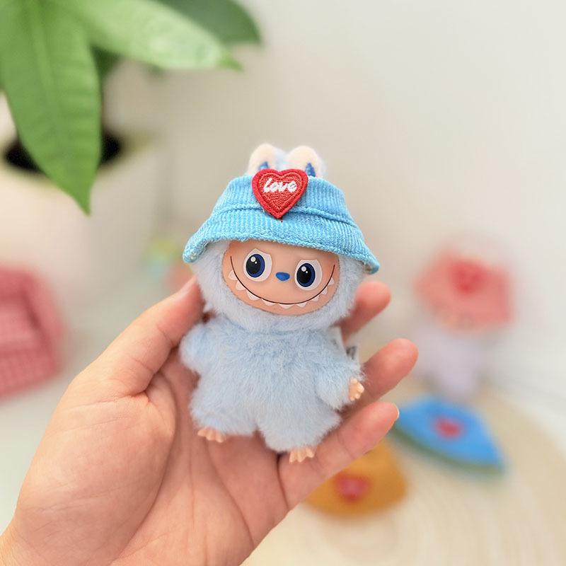 Mini Version 4.0 Vinyl Face Plush Blind Box Doll Clothes Christmas Set Small Nose Gaga Heart Bottom Password