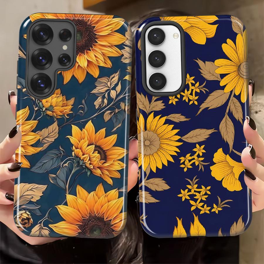 Sunflower Beauty Phone Case for Samsung Galaxy S25 S20 FE S25Ultra A26 S23 A16 A56 A36 S24 Ultra S23Ultra Soft Cover Capa