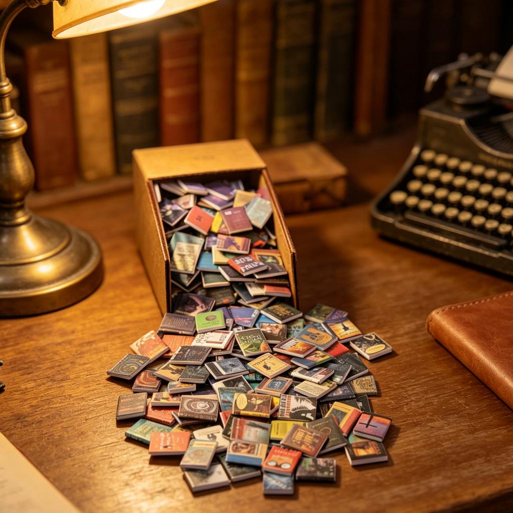 200Pcs Mini Doll House Books Miniature Simulation Book Model Home Scene Decor Accessories