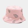 Basin hat female summer street double-sided butterfly bucket hat outdoor sun hat small fresh sunscreen bucket hat tide